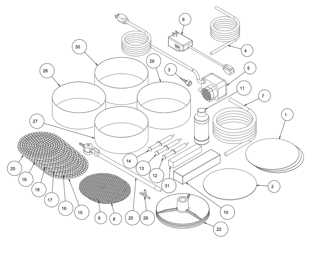 Section 04 Diagram and Parts List for GP8 168077-FPS MK Diamond Workbench